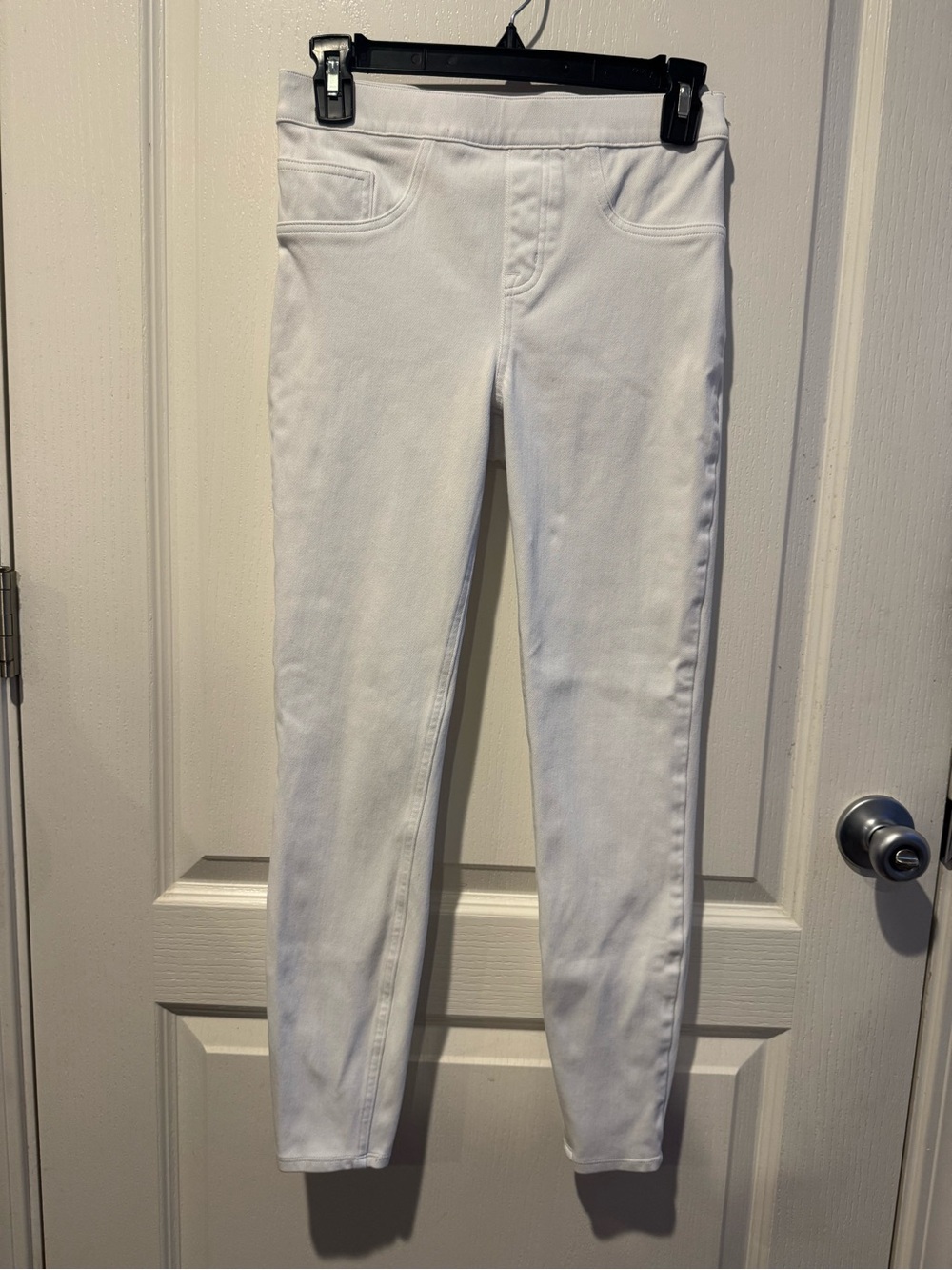 SPANX White Stretch Skinny Jeans